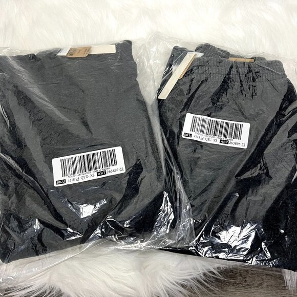 VS Pink Gray Tie Dye Pullover Sweatshirt High Waist Campus Jogger Set XS - Picture 3 of 4